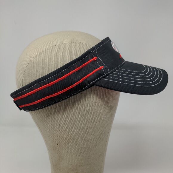 Chase Authentics Men's Strapback Jeff Gordon Sun Visor Hat Cap Black OSFM #24 - Picture 7 of 13